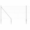 vidaXL Afrasteringspaal Zilver 25 x 1,2 m (13 mm gaas) Staal