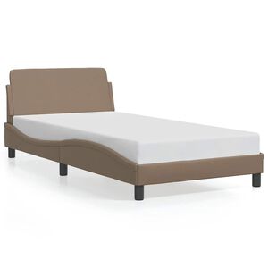 vidaXL Bedframe "Dover" kunstleer cappuccinokleurig 100x200 cm