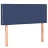 vidaXL Boxspring met matras en LED stof blauw 120x190 cm