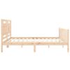 vidaXL Bedframe met hoofdbord massief hout 180x200 cm