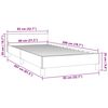 vidaXL Bedframe zonder matras 80x200 cm fluweel donkergroen