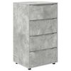 vidaXL Opslagkasten 60 x 48 x 105 cm Bewerkt hout Beton Grijs