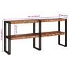 vidaXL Wandtafel Multikleur 160 x 33 x 75 cm Massief Gerecycled Hout