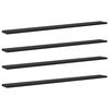 vidaXL Boekenplank Bord 4 pcs Zwart 100 x 10 x 1,5 cm Bewerkt hout