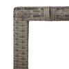 vidaXL 3-delige Bistroset met kussens poly rattan grijs