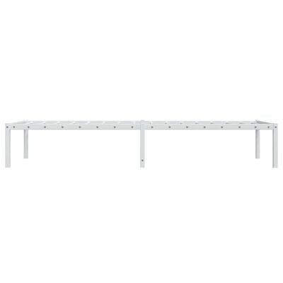 vidaXL Bedframe metaal wit 80x200 cm