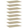 vidaXL Wandschappen 8 st 80x50x1,5 cm bewerkt hout sonoma eikenkleurig