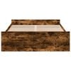 vidaXL Bedframe met lades bewerkt hout gerookt eikenkleurig 140x190 cm