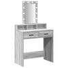 vidaXL Plafondtafel Grijs 79 x 41 x 140 cm Bewerkt hout