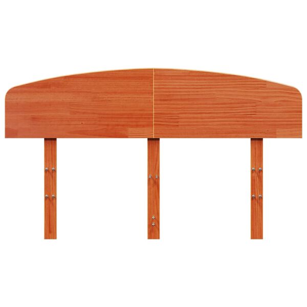 vidaXL Hoofdbord 120 cm massief grenenhout wasbruin