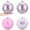 vidaXL Kerstballenset XXL 4 st Roze &Oslash; 20 cm Kunststof