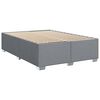 vidaXL Boxspring met matras stof lichtgrijs 160x200 cm