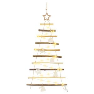 vidaXL Kerstboom Naturel 90 cm Massief essenhout