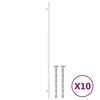 vidaXL Handvatten 10 st 480 mm roestvrij staal zilverkleurig