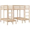 vidaXL Stapelbed 3-voudig massief grenenhout 140x200/70x140 cm