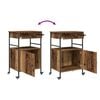 vidaXL Keuken Trolley Oudhout 56 x 43 x 89,5 cm Bewerkt hout