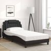 vidaXL Bedframe "Viana" zonder matras kunstleer zwart 100x200 cm