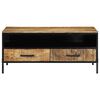 vidaXL Salontafel Bruin 90 x 50 x 40 cm Massief Mangohout en Metaal