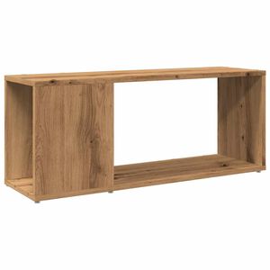 vidaXL Tv-meubel 80x24x32cm bewerkt hout artisanaal eikenkleur