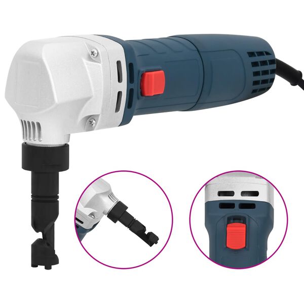 vidaXL Knabbelschaar voor plaatmetaal 600 W