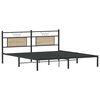 vidaXL Bedframe zonder matras 183x213cm spaanplaat sonoma eikenkleurig