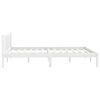 vidaXL Bedframe massief grenenhout wit 140x190 cm