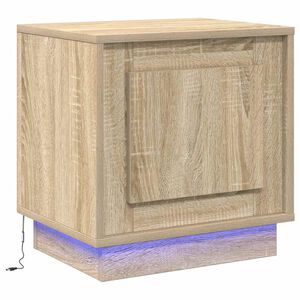 vidaXL Nachtkastje Sonoma Eiken 44 x 34,5 x 45 cm Bewerkt hout