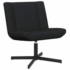 vidaXL Draaistoel Zwart 63 x 75 x 76 cm Stof