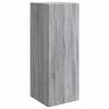 vidaXL Wandkast 33 x 34,5 x 90 cm Bewerkt hout Grijs Sonoma