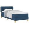 vidaXL Boxspringbed met matras met hoofdeinde Blauw 90 x 200 cm Stof