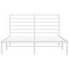 vidaXL Bedframe met hoofdbord metaal wit 120x190 cm