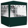 vidaXL Partytent met zijwanden professioneel 90 g/m&sup2; 2x2 m groen