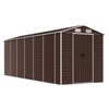 vidaXL Tuinhuis Bruin 191x555x198 cm Gegalvaniseerd Staal