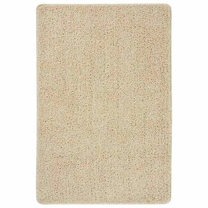 vidaXL Vloerkleed shaggy anti-slip 140x200 cm cr&egrave;mekleurig