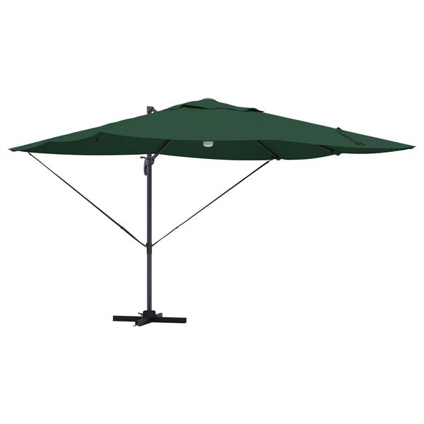 vidaXL Parasol Groen 351 x 250 x 253 cm Polyester en Aluminium