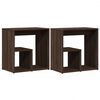 vidaXL Bijzettafels 2 st 50x30x50 cm bewerkt hout bruin eikenkleurig
