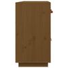 vidaXL Dressoir 98,5x40x75 cm massief grenenhout honingbruin