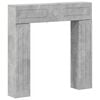 vidaXL Haardomlijsting Betongrijs 102 x 18 x 100,5 cm Bewerkt hout