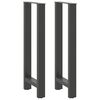 vidaXL Bartafelpoten 2 st 40x(100-101) cm staal antraciet