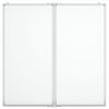 vidaXL Whiteboard magnetisch inklapbaar 80x80x1,7 cm aluminium