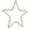 vidaXL Kerstverlichting ster silhouet 80 LEDs warm wit