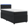 vidaXL Boxspringbed met matras Zwart 90 x 190 cm Fluweel