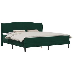 vidaXL Bedframe met hoofdeinde Donkergroen 180 x 200 cm Fluweel