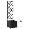 vidaXL Plantenbak Zwart 40 x 40 x 142 cm PP