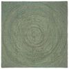 vidaXL Vloerkleden Olijfgroen 200 x 200 cm Jute