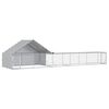 vidaXL 2 st zilver 8 x 2 x 1,9 m Gegalvaniseerd staal
