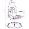 vidaXL Gamestoel met voetensteun stof zwart en taupe
