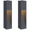 vidaXL Zonne LED Padverlichting 2 st Warmwit 18 x 18 x 80 cm