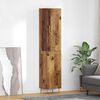 vidaXL Hoge kast 2 pcs Oud Hout Bewerkt hout