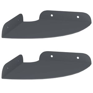 vidaXL Hoek Vloeiende Plank 2 st Antraciet 15 x 15 x 2 cm